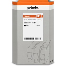 ORIGINAL Prindo Cartuccia d'inchiostro nero PRICPFI107BK Classic 130ml compatibile per Canon PFI-107bk (6705B001)