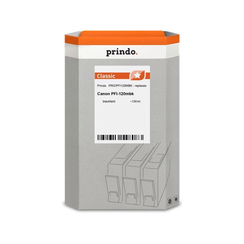 ORIGINAL Prindo Cartuccia d'inchiostro Nero (opaco) PRICPFI120MBK Classic 130ml