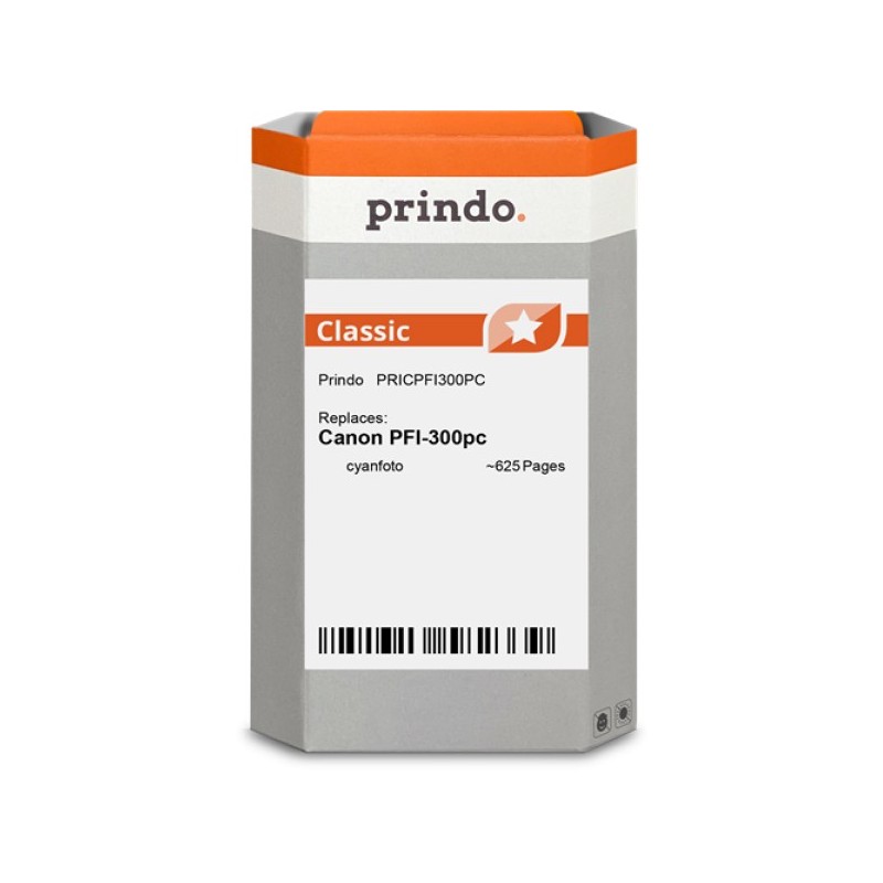 ORIGINAL Prindo Cartuccia d'inchiostro cyanfoto PRICPFI300PC Classic 14ml