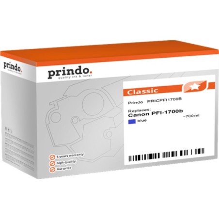 ORIGINAL Prindo Cartuccia d'inchiostro Blu PRICPFI1700B Classic 700ml