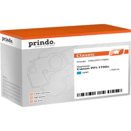 ORIGINAL Prindo Cartuccia d'inchiostro ciano PRICPFI1700C Classic 700ml