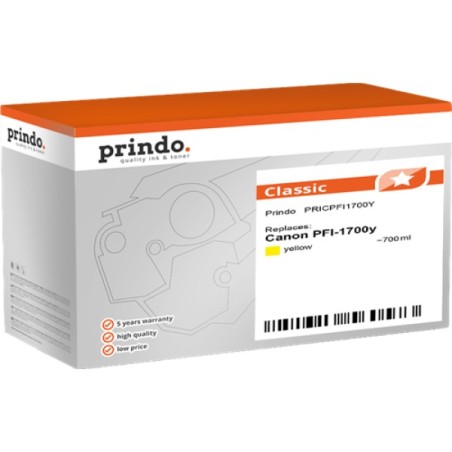 ORIGINAL Prindo Cartuccia d'inchiostro giallo PRICPFI1700Y Classic 700ml