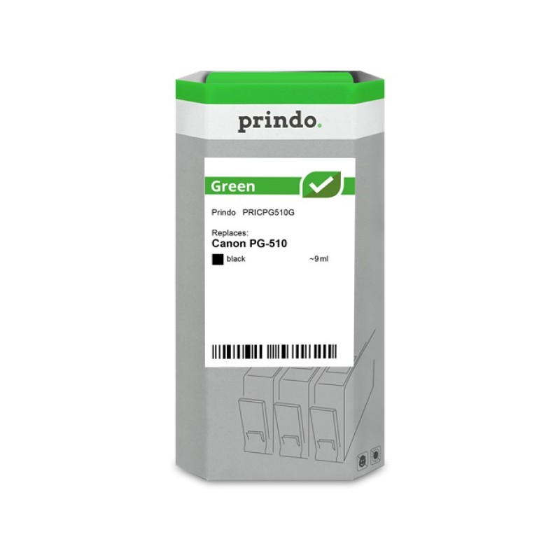 ORIGINAL Prindo Cartuccia d'inchiostro nero PRICPG510G Green 9ml