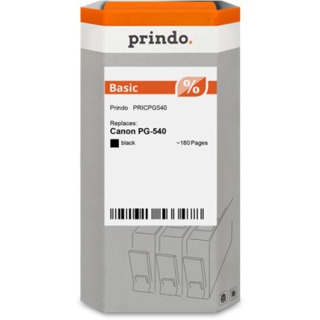 ORIGINAL Prindo Cartuccia d'inchiostro nero PRICPG540 Basic ~180 Seiten 8ml Prindo BASIC: l'alternativa a basso costo, di alta q