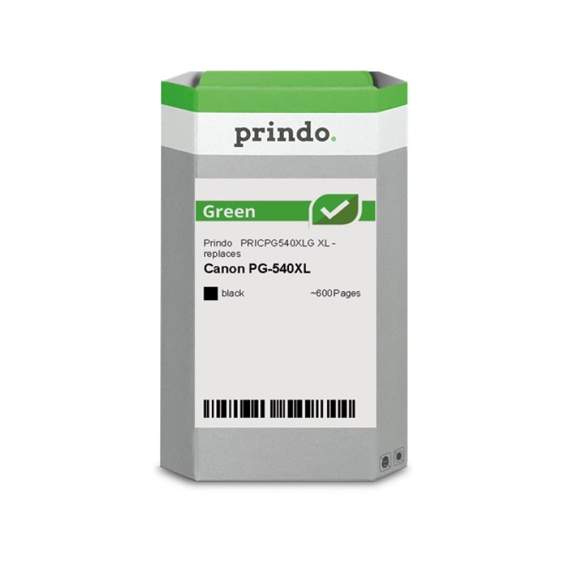 ORIGINAL Prindo Cartuccia d'inchiostro nero PRICPG540XLG Green XL ~600 Seiten Prindo GREEN: riciclata ed elaborata, di alta qual