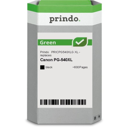 ORIGINAL Prindo Cartuccia d'inchiostro nero PRICPG540XLG Green XL ~600 Seiten Prindo GREEN: riciclata ed elaborata, di alta qual