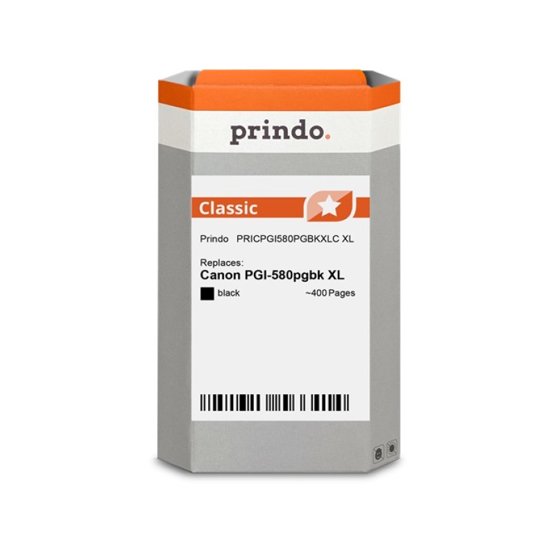 ORIGINAL Prindo Cartuccia d'inchiostro nero PRICPGI580PGBKXLC Classic XL ~400 Seiten 18,5ml