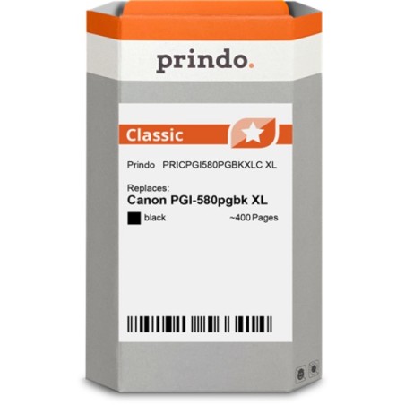 ORIGINAL Prindo Cartuccia d'inchiostro nero PRICPGI580PGBKXLC Classic XL ~400 Seiten 18,5ml