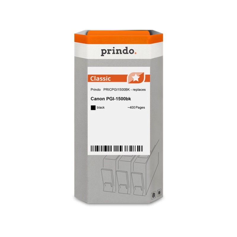 ORIGINAL Prindo Cartuccia d'inchiostro nero PRICPGI1500BK Classic ~400 Seiten 12,4ml Prindo CLASSIC: L'alternativa, di alta qual