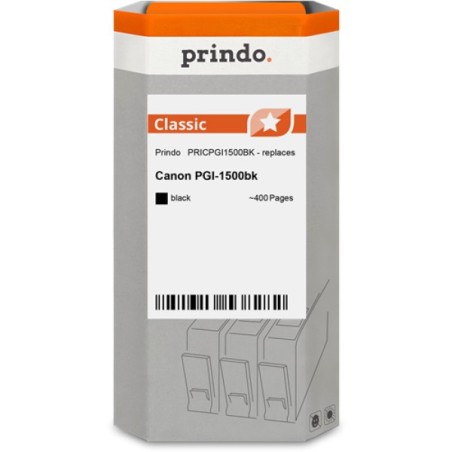 ORIGINAL Prindo Cartuccia d'inchiostro nero PRICPGI1500BK Classic ~400 Seiten 12,4ml Prindo CLASSIC: L'alternativa, di alta qual
