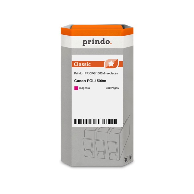 ORIGINAL Prindo Cartuccia d'inchiostro magenta PRICPGI1500M Classic ~300 Seiten 4,5ml