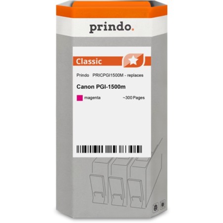 ORIGINAL Prindo Cartuccia d'inchiostro magenta PRICPGI1500M Classic ~300 Seiten 4,5ml