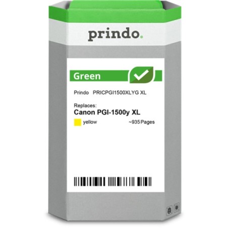 ORIGINAL Prindo Cartuccia d'inchiostro giallo PRICPGI1500XLYG Green XL ~935 Seiten