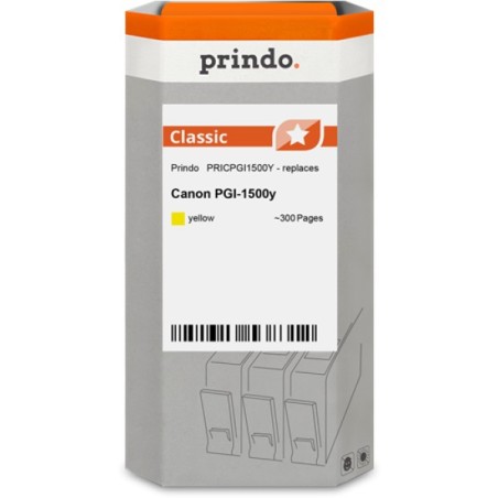 ORIGINAL Prindo Cartuccia d'inchiostro giallo PRICPGI1500Y Classic ~300 Seiten 4,5ml