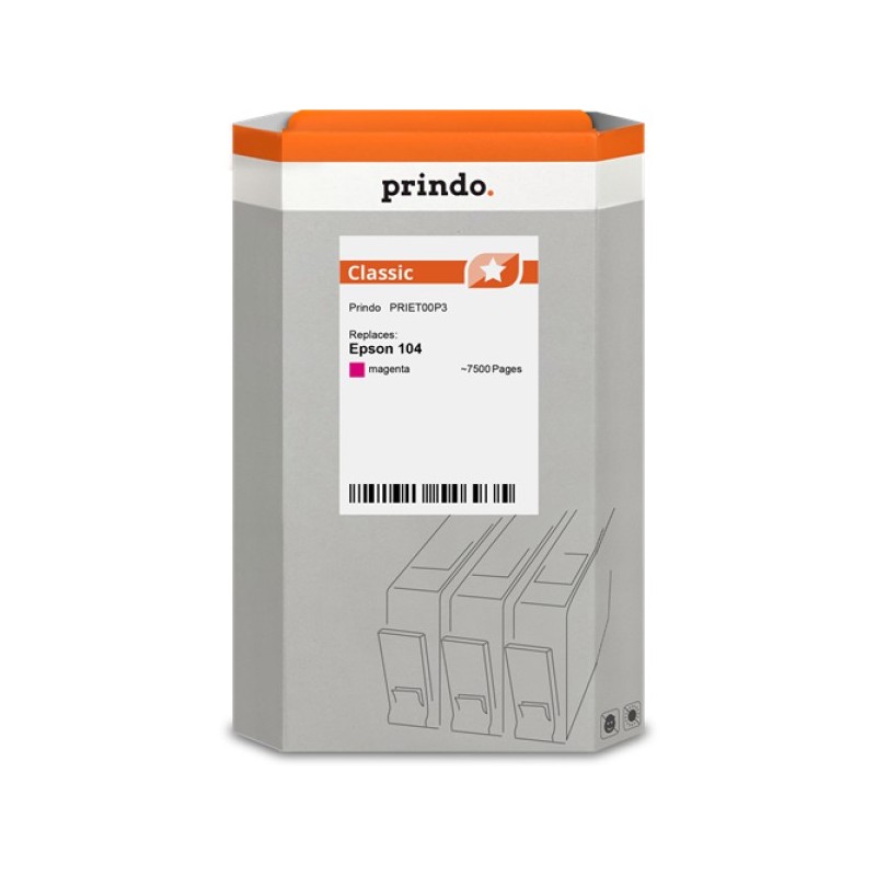 ORIGINAL Prindo Cartuccia d'inchiostro magenta PRIET00P3 Classic 65ml