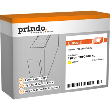 ORIGINAL Prindo Cartuccia d'inchiostro giallo PRIET01C4 Classic XL ~5000 Seiten