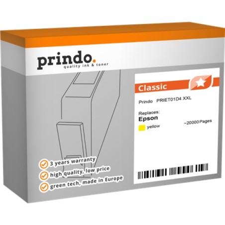 ORIGINAL Prindo Cartuccia d'inchiostro giallo PRIET01D4 Classic XXL ~20000 Seiten