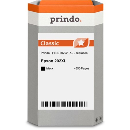 ORIGINAL Prindo Cartuccia d'inchiostro nero PRIET02G1 Classic XL ~550 Seiten