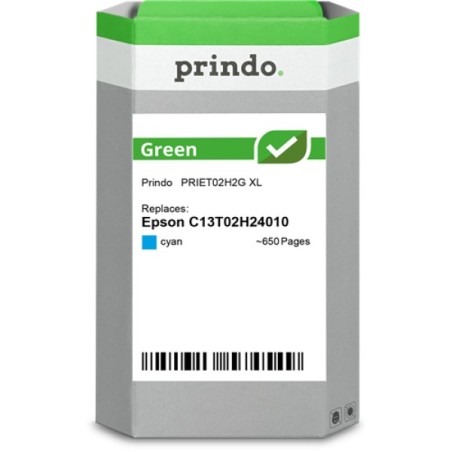 ORIGINAL Prindo Cartuccia d'inchiostro ciano PRIET02H2G Green XL ~650 Seiten