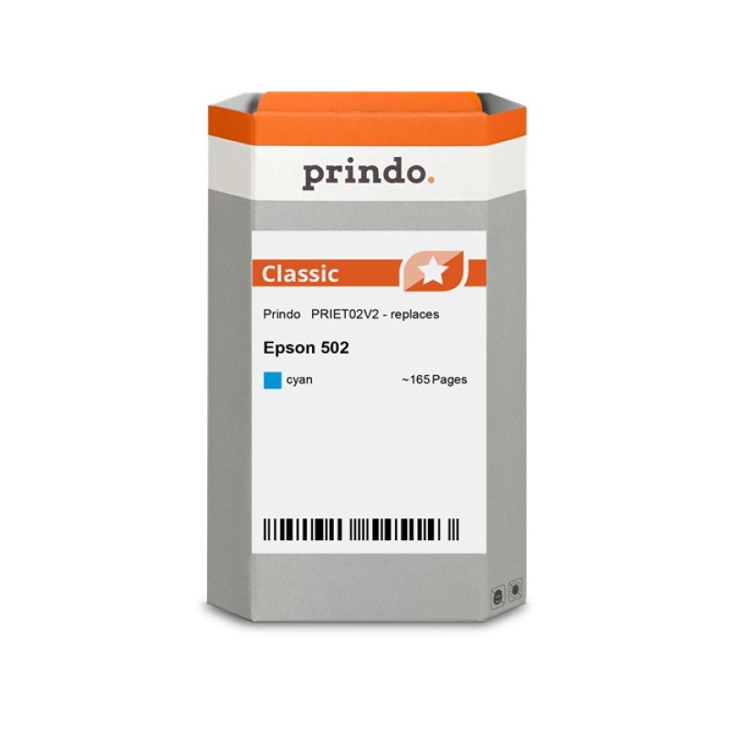 ORIGINAL Prindo Cartuccia d'inchiostro ciano PRIET02V2 Classic ~165 Seiten 3,3ml