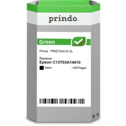 ORIGINAL Prindo Cartuccia d'inchiostro nero PRIET03A1G Green XL ~500 Seiten