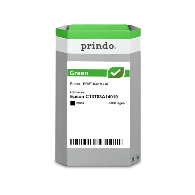 ORIGINAL Prindo Cartuccia d'inchiostro nero PRIET03A1G Green XL ~500 Seiten