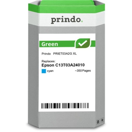 ORIGINAL Prindo Cartuccia d'inchiostro ciano PRIET03A2G Green XL ~350 Seiten