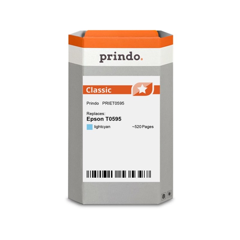 ORIGINAL Prindo Cartuccia d'inchiostro ciano (chiaro) PRIET0595 Classic 13ml