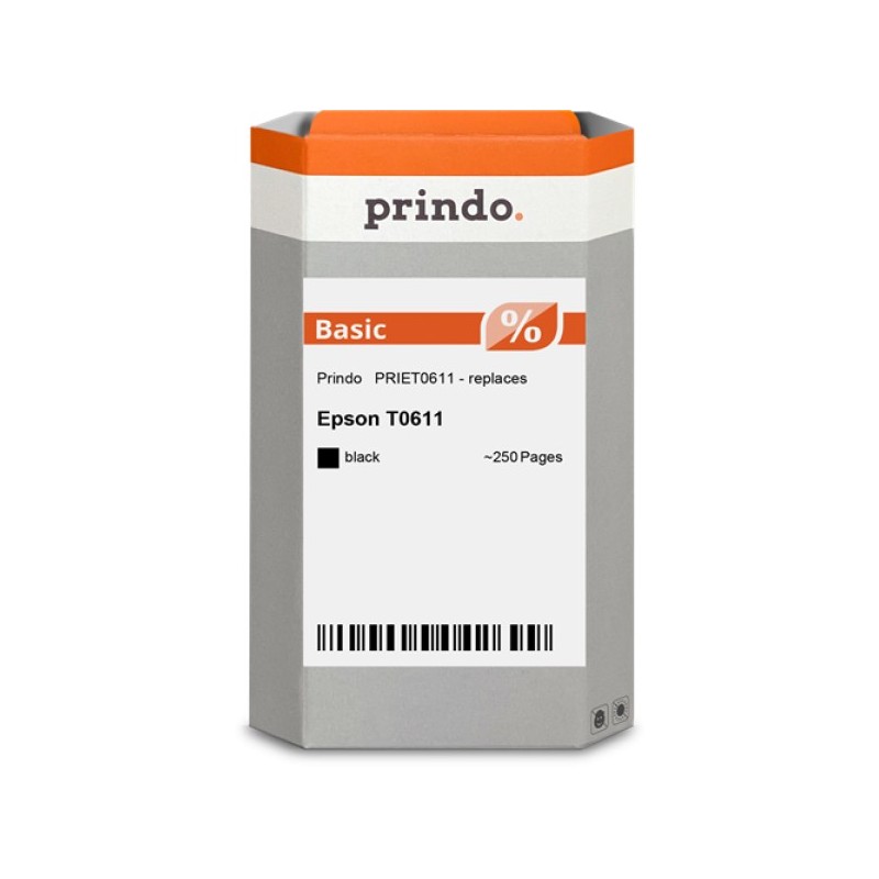 ORIGINAL Prindo Cartuccia d'inchiostro nero PRIET0611 Basic ~250 Seiten