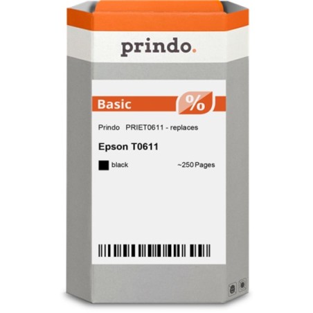 ORIGINAL Prindo Cartuccia d'inchiostro nero PRIET0611 Basic ~250 Seiten