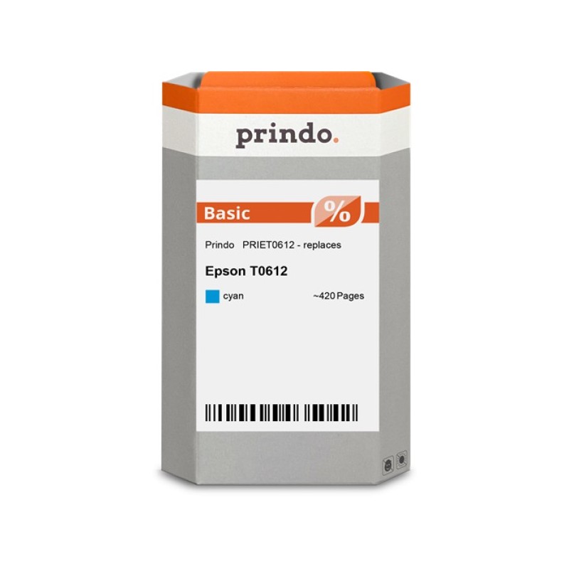 ORIGINAL Prindo Cartuccia d'inchiostro ciano PRIET0612 Basic ~420 Seiten