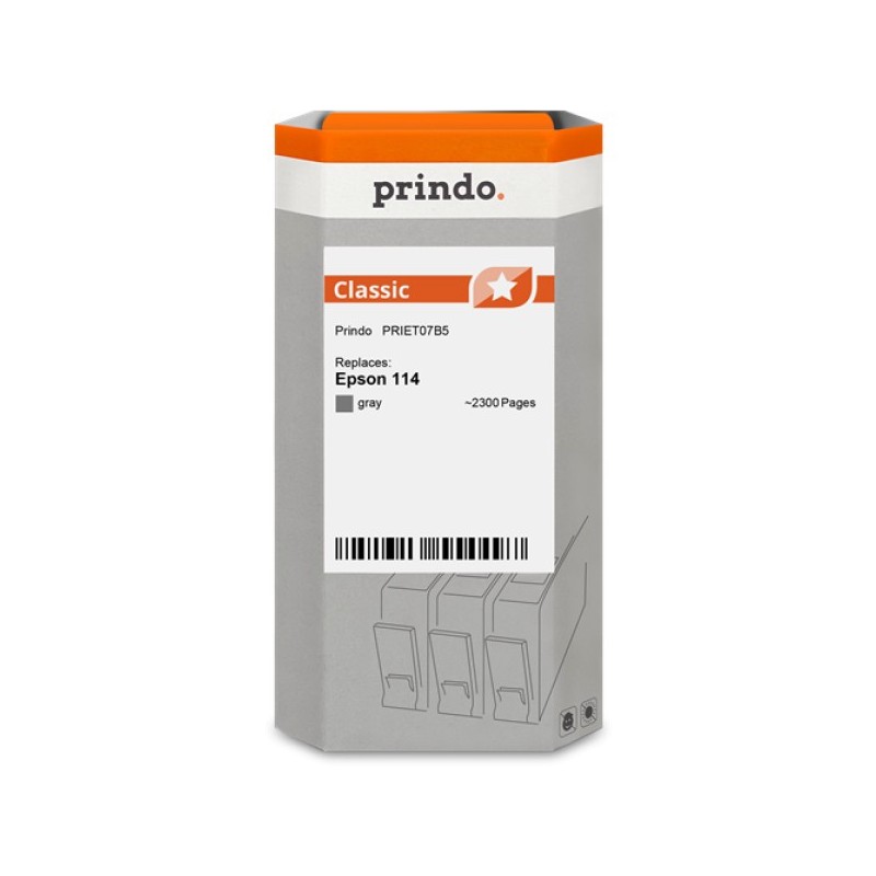 ORIGINAL Prindo Cartuccia d'inchiostro Grigio PRIET07B5 Classic 70ml