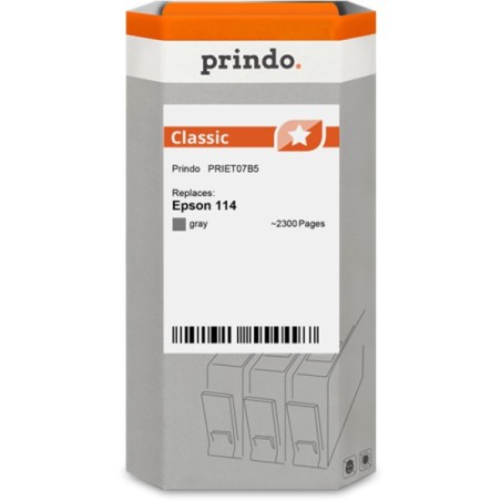 ORIGINAL Prindo Cartuccia d'inchiostro Grigio PRIET07B5 Classic 70ml