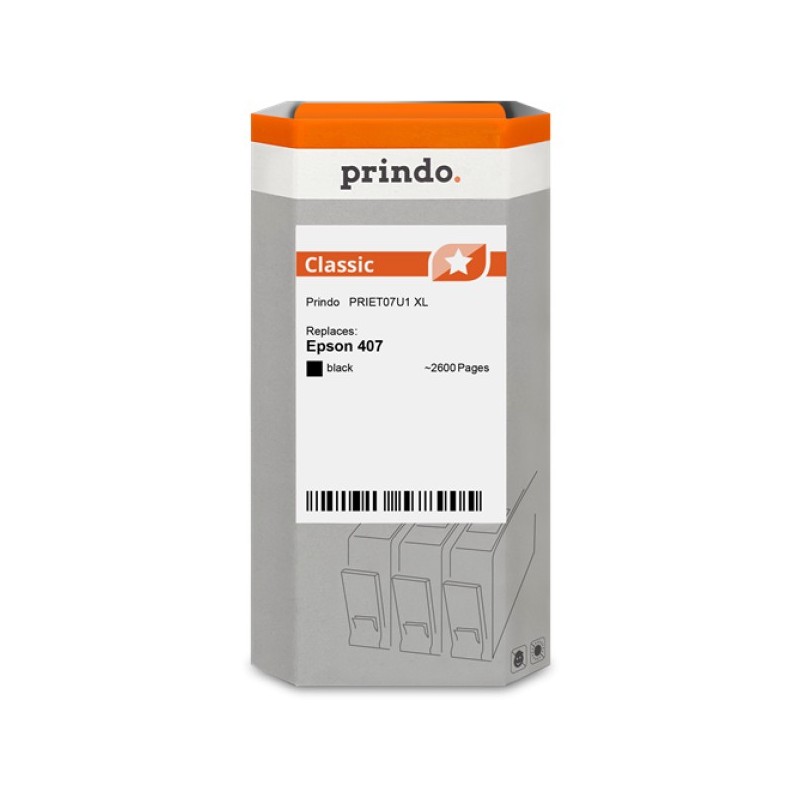 ORIGINAL Prindo Cartuccia d'inchiostro nero PRIET07U1 Classic XL ~2600 Seiten
