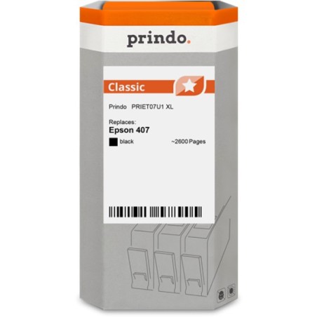 ORIGINAL Prindo Cartuccia d'inchiostro nero PRIET07U1 Classic XL ~2600 Seiten