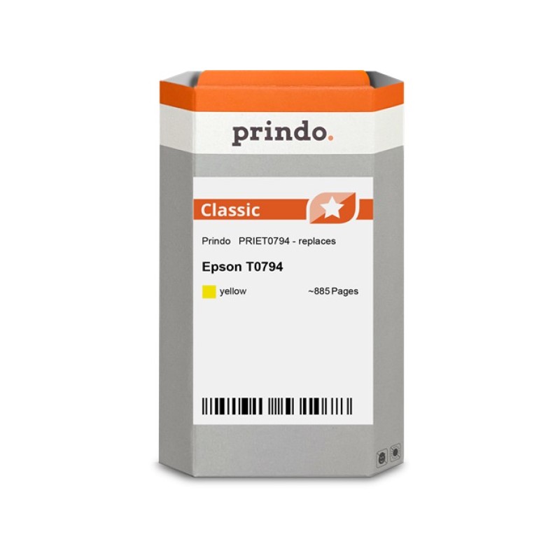 ORIGINAL Prindo Cartuccia d'inchiostro giallo PRIET0794 Classic ~885 Seiten 11ml