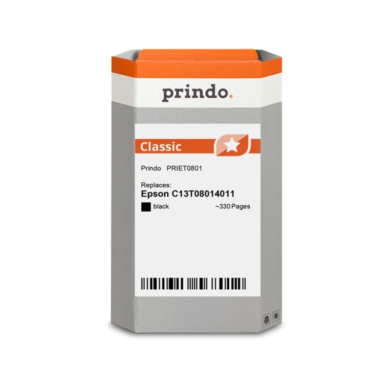 ORIGINAL Prindo Cartuccia d'inchiostro nero PRIET0801 Classic ~330 Seiten