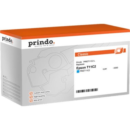 ORIGINAL Prindo Cartuccia d'inchiostro ciano PRIET11C2 Classic L ~3000 Seiten