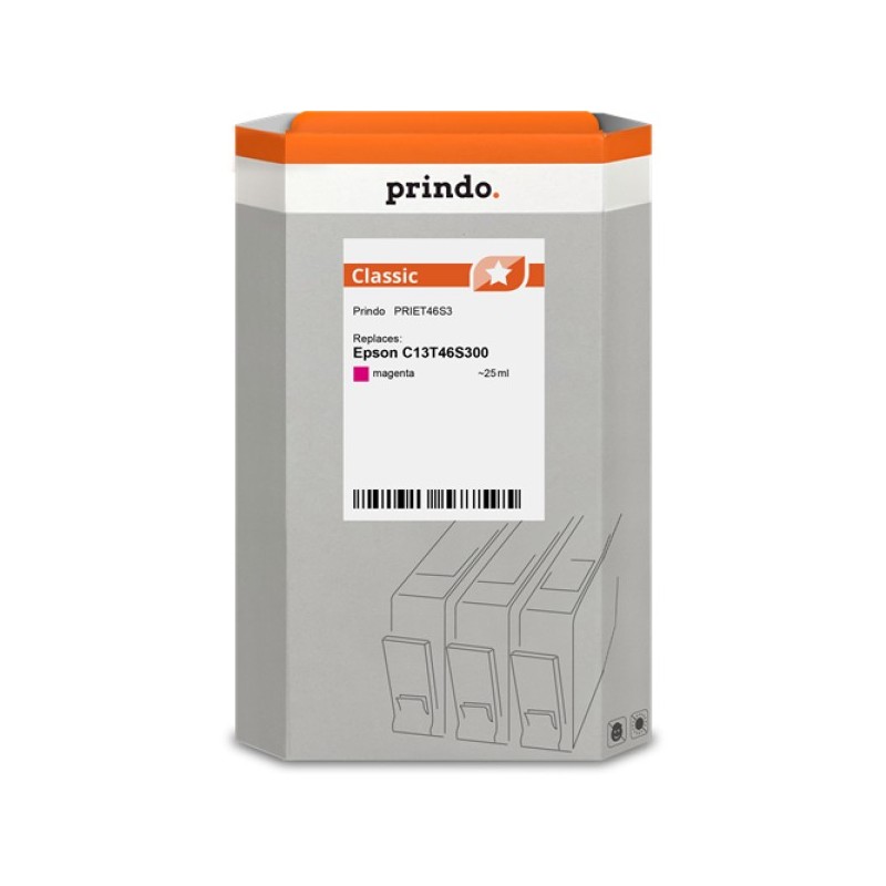 ORIGINAL Prindo Cartuccia d'inchiostro magenta PRIET46S3 Classic 25ml