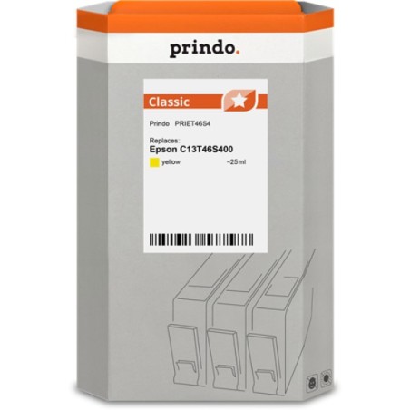 ORIGINAL Prindo Cartuccia d'inchiostro giallo PRIET46S4 Classic 25ml