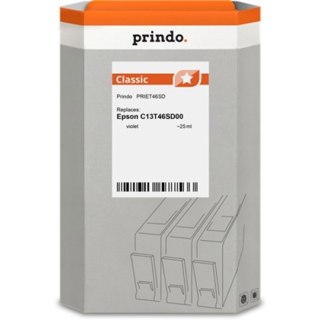 ORIGINAL Prindo Cartuccia d'inchiostro Violetto PRIET46SD Classic 25ml