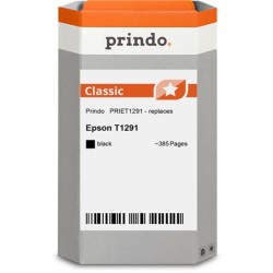 ORIGINAL Prindo Cartuccia d'inchiostro nero PRIET1291 Classic L ~385 Seiten alternativa per Epson T1291 (C13T12914011)