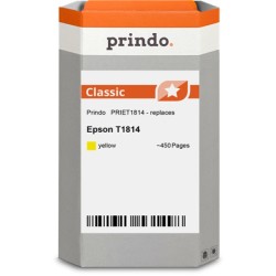 ORIGINAL Prindo Cartuccia d'inchiostro giallo PRIET1814 Classic XL ~450 Seiten alternativa per Epson T1814 (C13T18144010)