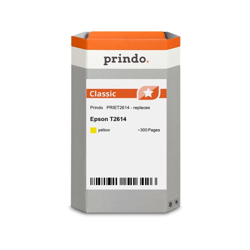 ORIGINAL Prindo Cartuccia d'inchiostro giallo PRIET2614 Classic ~300 Seiten 4,5ml