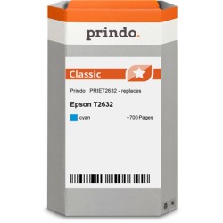 ORIGINAL Prindo Cartuccia d'inchiostro ciano PRIET2632 Classic XL ~700 Seiten 9,7ml Prindo CLASSIC: L'alternativa per Epson T263