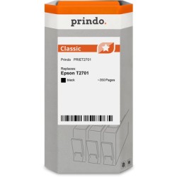 ORIGINAL Prindo Cartuccia d'inchiostro nero PRIET2701 Classic ~350 Seiten alternativa per Epson T2701 (C13T27014010)