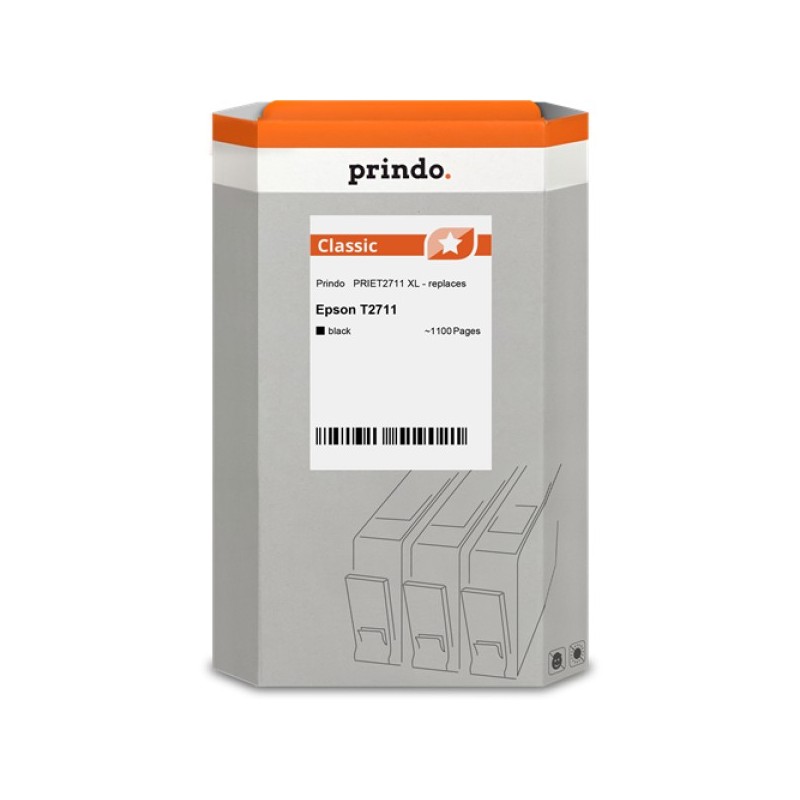 ORIGINAL Prindo Cartuccia d'inchiostro nero PRIET2711 Classic XL ~1100 Seiten 17,7ml