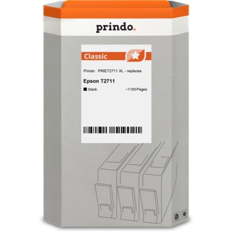 ORIGINAL Prindo Cartuccia d'inchiostro nero PRIET2711 Classic XL ~1100 Seiten 17,7ml