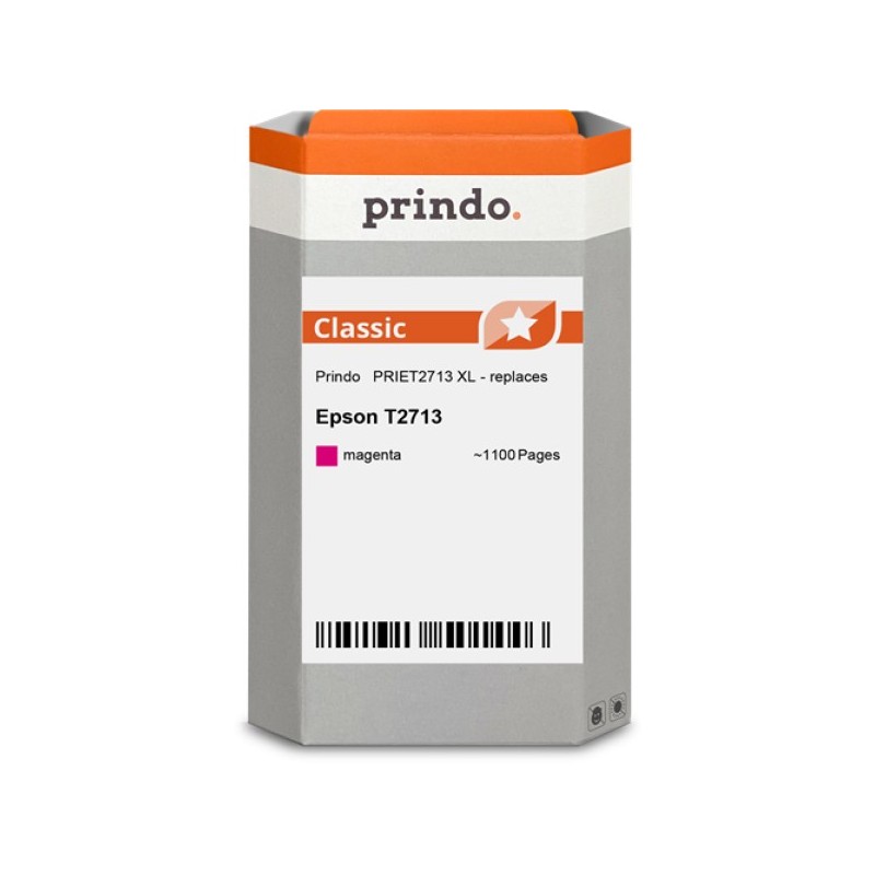 ORIGINAL Prindo Cartuccia d'inchiostro magenta PRIET2713 Classic XL ~1100 Seiten 14ml alternativa per Epson T2713 (C13T27134010)