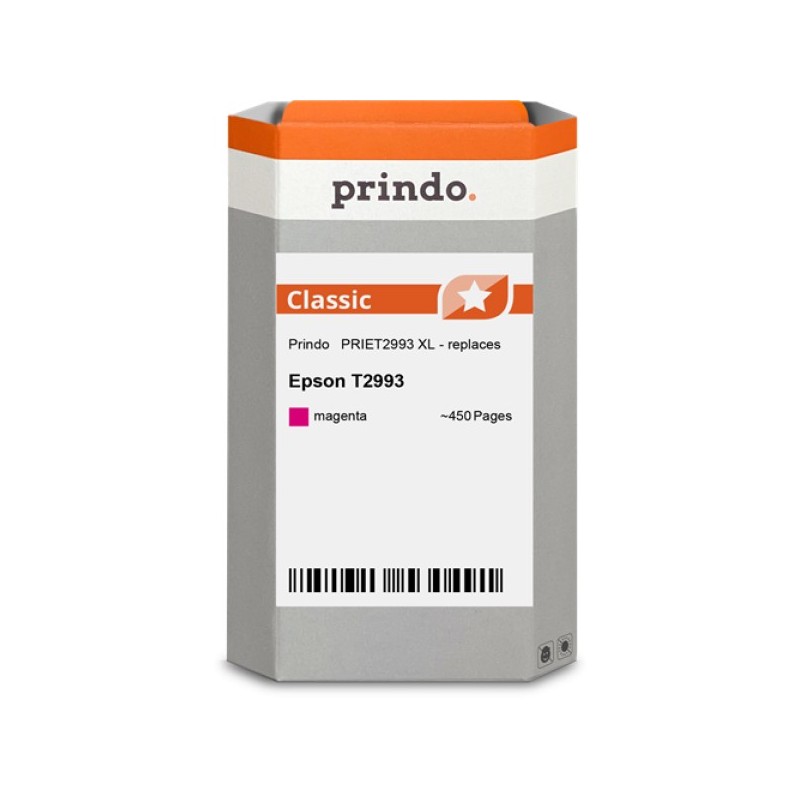 ORIGINAL Prindo Cartuccia d'inchiostro magenta PRIET2993 Classic XL ~450 Seiten compatibile per Epson T2993 (C13T29934010)